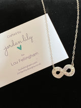 Never Stop Loving Infinity Symbol Necklace
