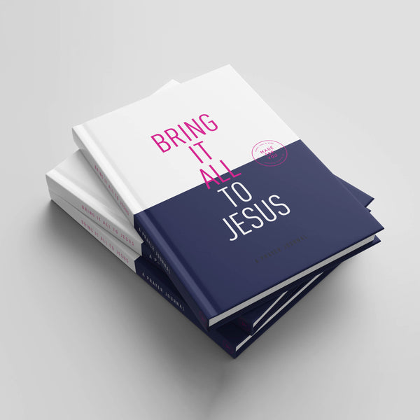 Bring It All To Jesus Prayer Journal - Navy