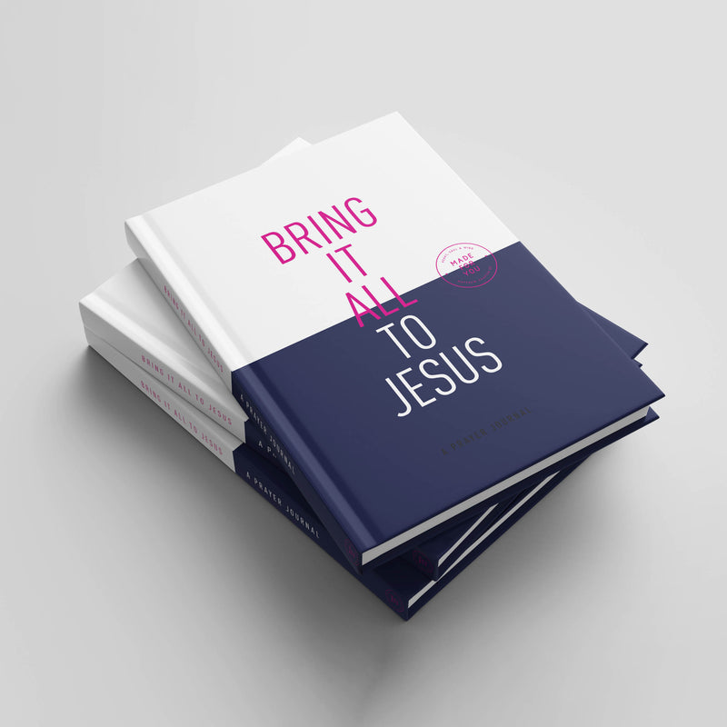 Bring It All To Jesus Prayer Journal - Navy