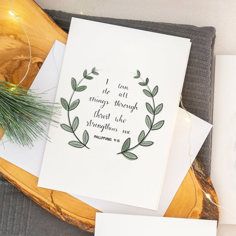 I Can Do All Things Through Christ Greetings Card